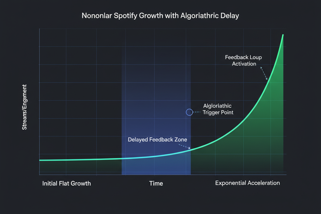 Why Spotify Growth Often Feels Random to Artists – Hidden Patterns & Delayed Feedback Loops